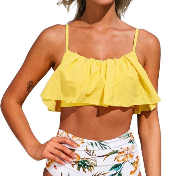 Cupshe Women's Bikini Set High Waisted Bikini- Two Piece Swimwear S - Picture 6 of 7